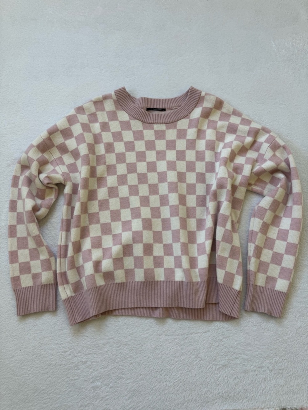 Tahari Checkered Cardigan